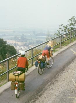By the time we were in Italy, they preferred steep climbs over busy roads