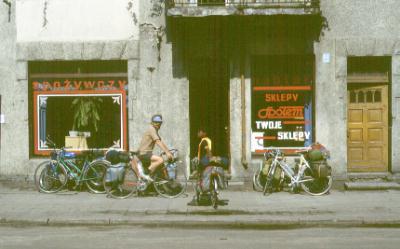 Poland: Waiting outside the shop to buy the cheap necessary foodstuf