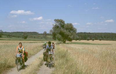 The shortest road between villages was more often than not a track through the fields, nice and quiet