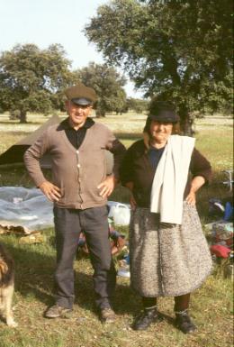 Typical rural Portugese farmer couple