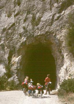 A small tunnel made for cyclists we asked ourselves?