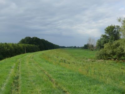 The Cyclepath on the dike, does allways look like one.