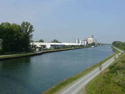 Some of the industrial sites on the canal look good and clean.