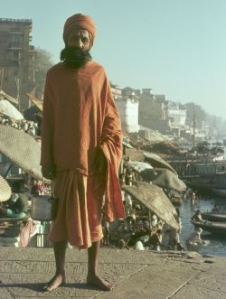 Holy man at the holiest Hindu place