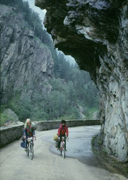 Switzerland: some parts of the old pass-road were nice alternatives