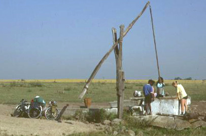 Hungary: The puszta wells still exist, but with many frogs not meant for human consumption.