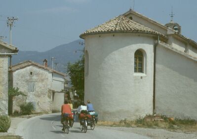 Croatia: a lovaly small village overlooking the valley.