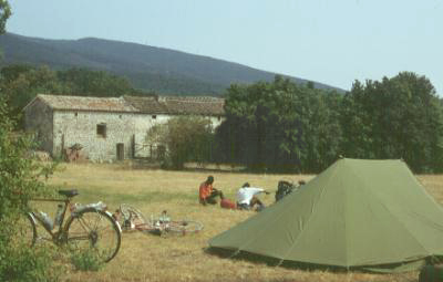 Croatia: our campsite at the foot of the Ucka Pass.