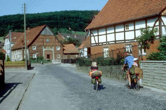 Now on her own little racing bike, mountains were no longer barriers