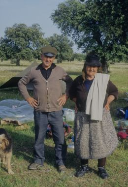 Typical rural Portugese farmer couple