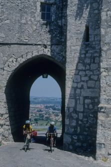 A medieaval gate of a small French town