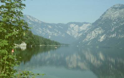 Slovenia: the lake of Bohinj marvellous embedded in the mountains.