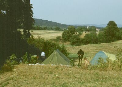Slovenia: the police asked us to move because of bushfire danger, but recommended us a nice other spot