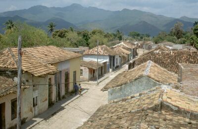 Trinidad seen from our private appartment, as a Central American town we knew so very well from decades ago