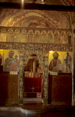 Cyprus: the often marvellous icon walls in the orthodox churches