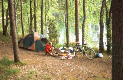 Finland: although allowed, it is not always easy to find campsite