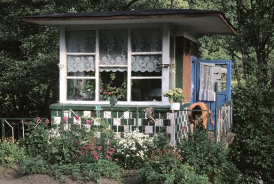 The railway crossing supervisor in her idyllic watch-house