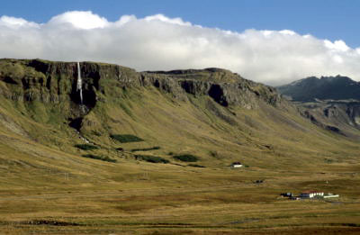 Typical slopes on the mountains where farms mostly are situated