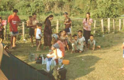 Polite, curious and friendly and we had a silent night in in this remote part of Laos